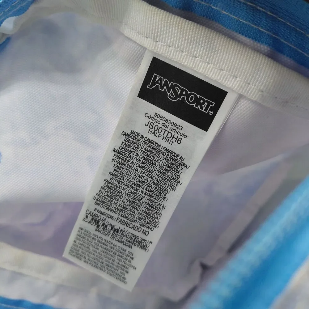 JanSport Women's Half Pint Mini Backpack Pastel Blue And Purple